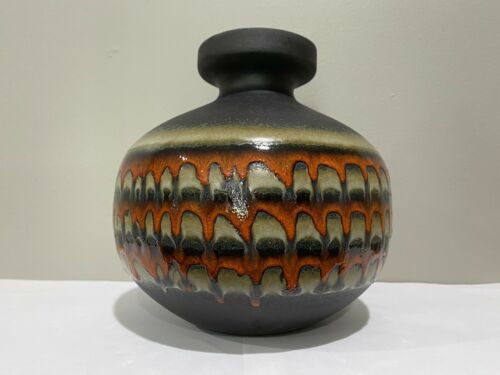 Royal Haeger Orange Decorated Vase